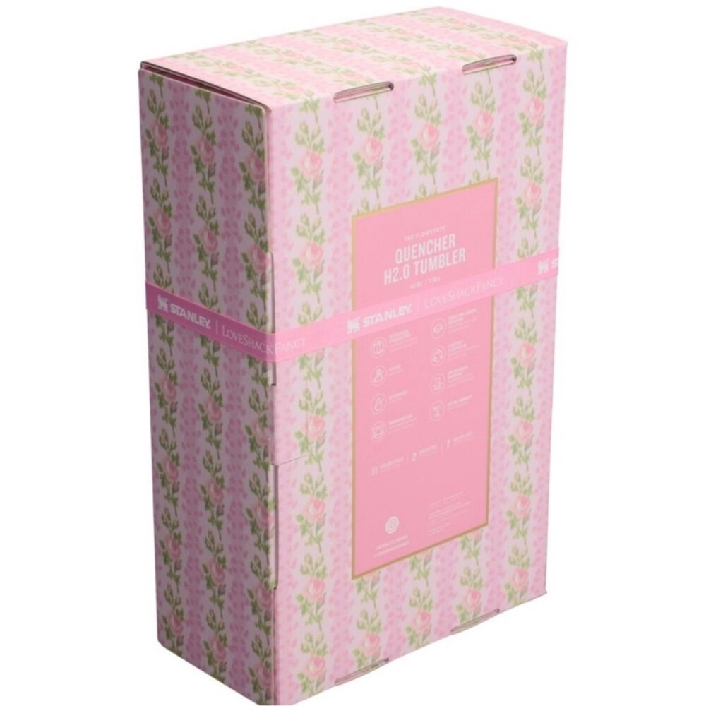 The Stanley x LoveShackFancy Quencher 40 OZ Blooming Heirloom Floral Bow - Picture 6 of 17
